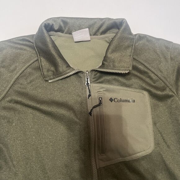 Men’s Forest Green Full Zip Columbia Interchange Jacket Medium - Picture 3 of 10